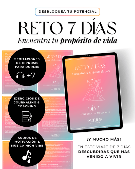 RETO 7 DÍAS - ENCUENTRA TU PROPÓSITO (INCLUYE TARJETAS DE AFIRMACIONES)
