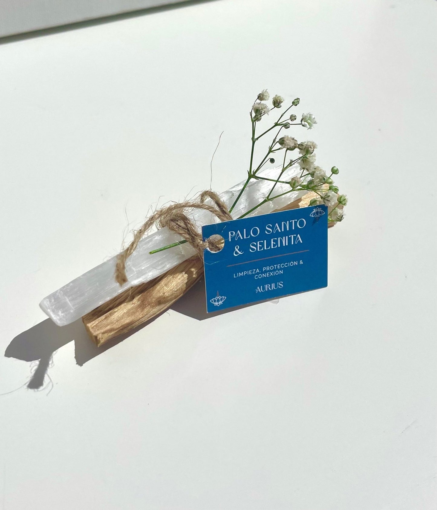 ATADO DE SELENITA Y PALO SANTO | Limpieza & Sellado