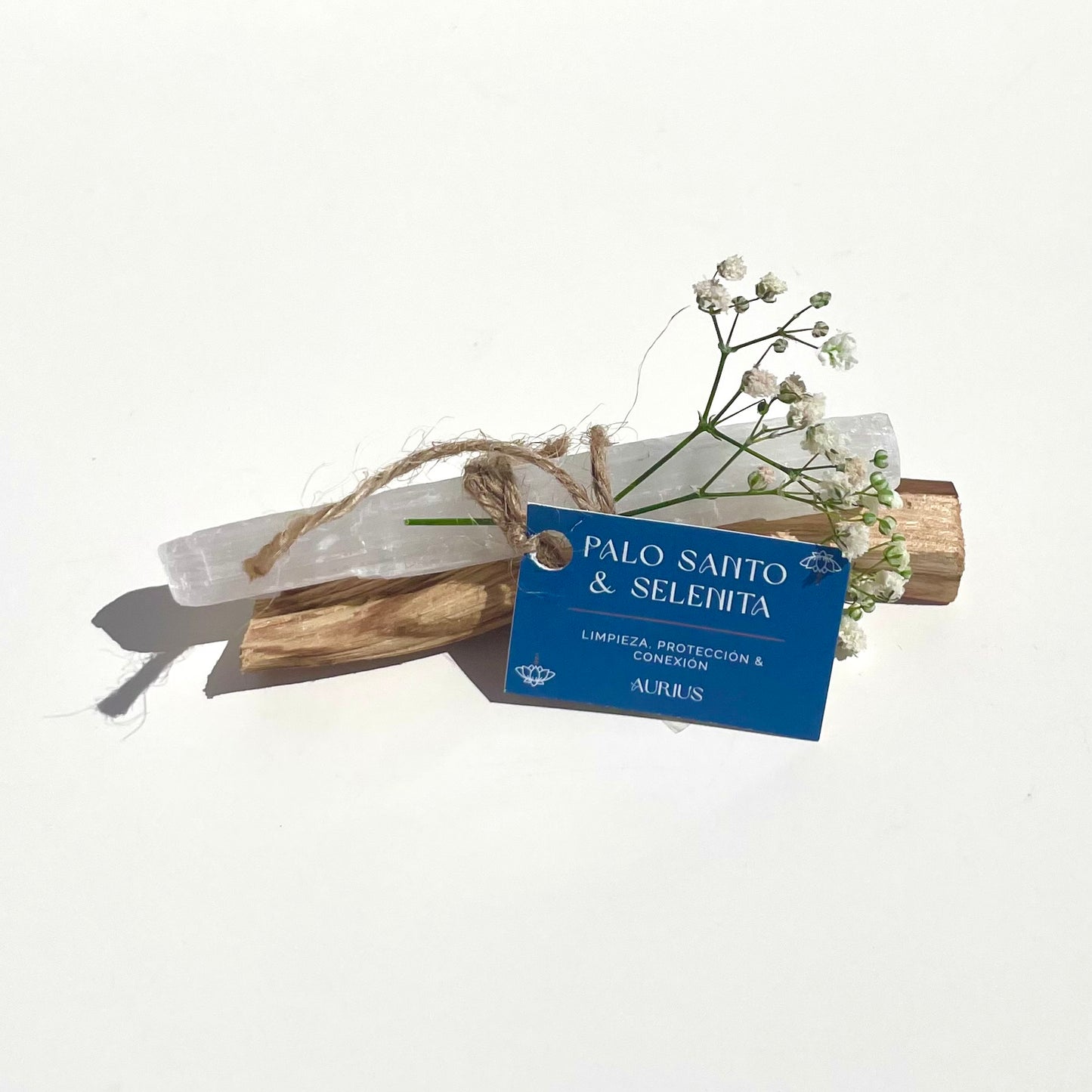 ATADO DE SELENITA Y PALO SANTO | Limpieza & Sellado