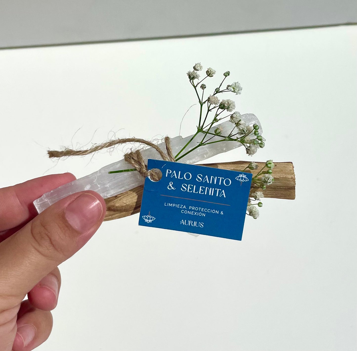 ATADO DE SELENITA Y PALO SANTO | Limpieza & Sellado