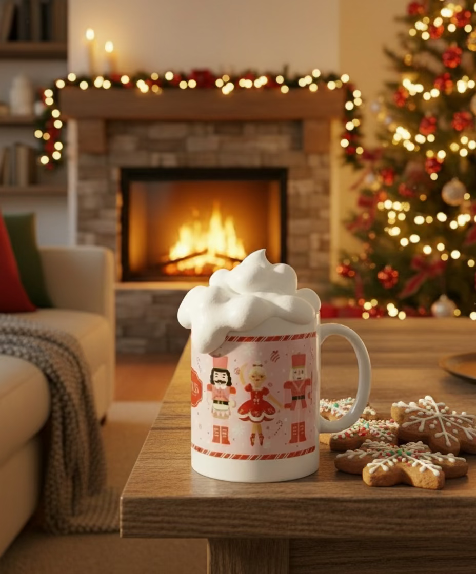 TAZA NAVIDAD + KIT CHOCOLATE 🎄