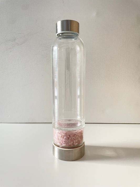 BOTELLA PARA INTENCIONAR | Cuarzo Rosa