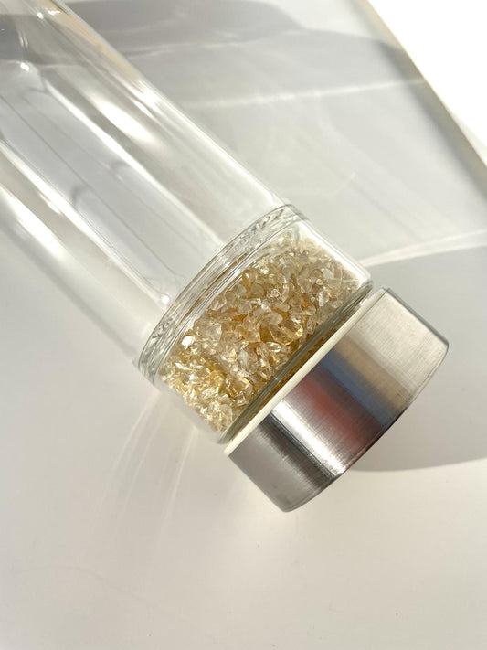 💛 CRYSTAL ELIXIR 💛 Citrino en frasco – Minerales para rituales