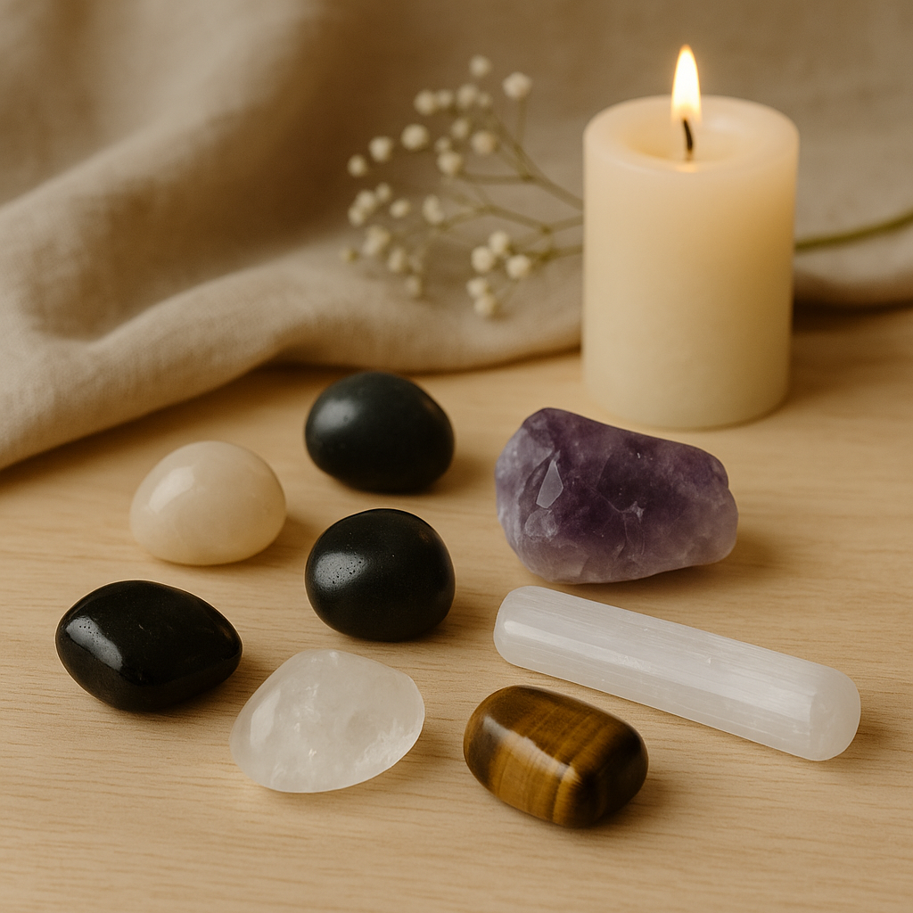 Cristales para protección energética: cómo crear un escudo vibracional con minerales