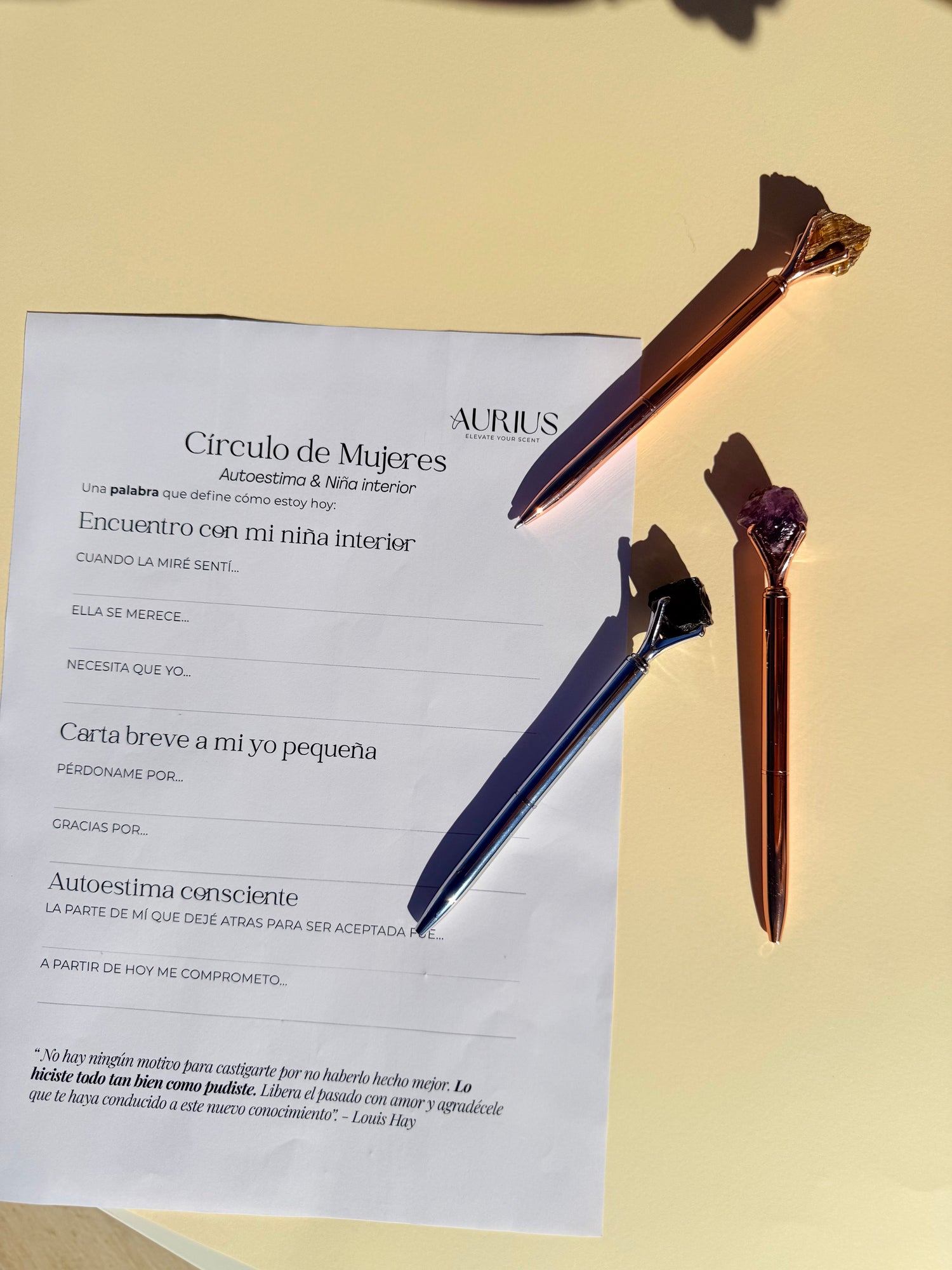 BOLÍGRAFOS DE JOURNALING CON MINERALES