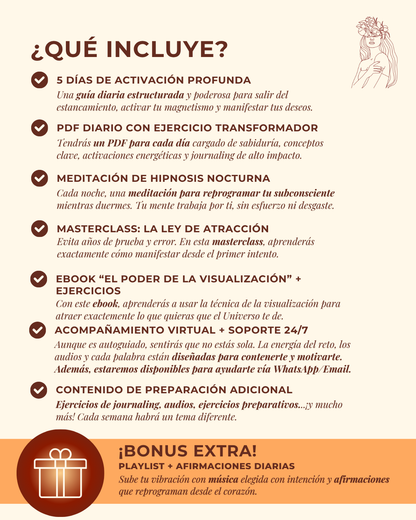 ✨ RETO | Domina la Ley de la Atracción en 5 días 🔮