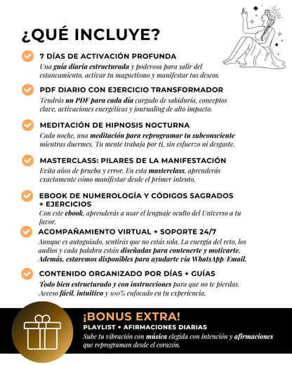 ✨🔥💰 RETO 7 DÍAS: Domina la manifestación 💰🔥✨
