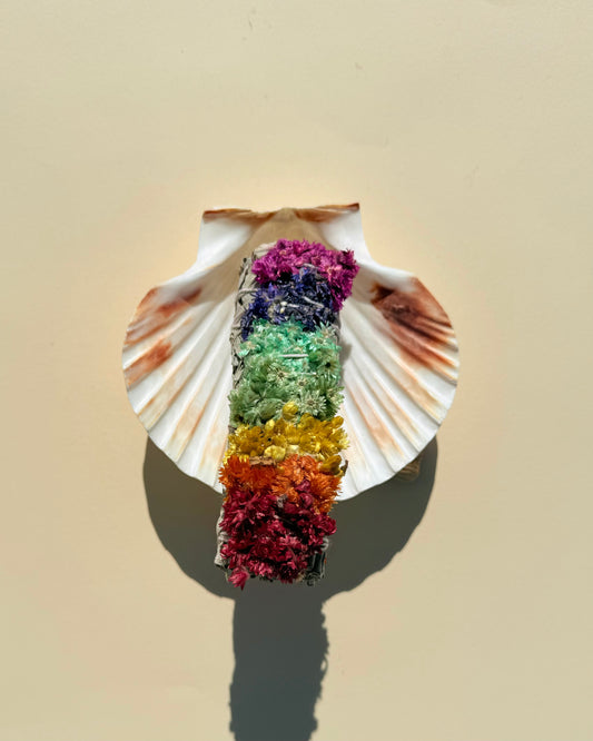 ATADO DE SALVIA BLANCA Y VERBASCO (7 Chakras) - Sahumerio de Equilibrio Energético