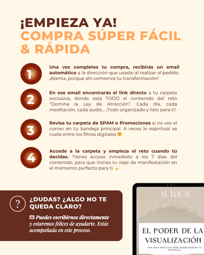 ✨ RETO | Domina la Ley de la Atracción en 5 días 🔮