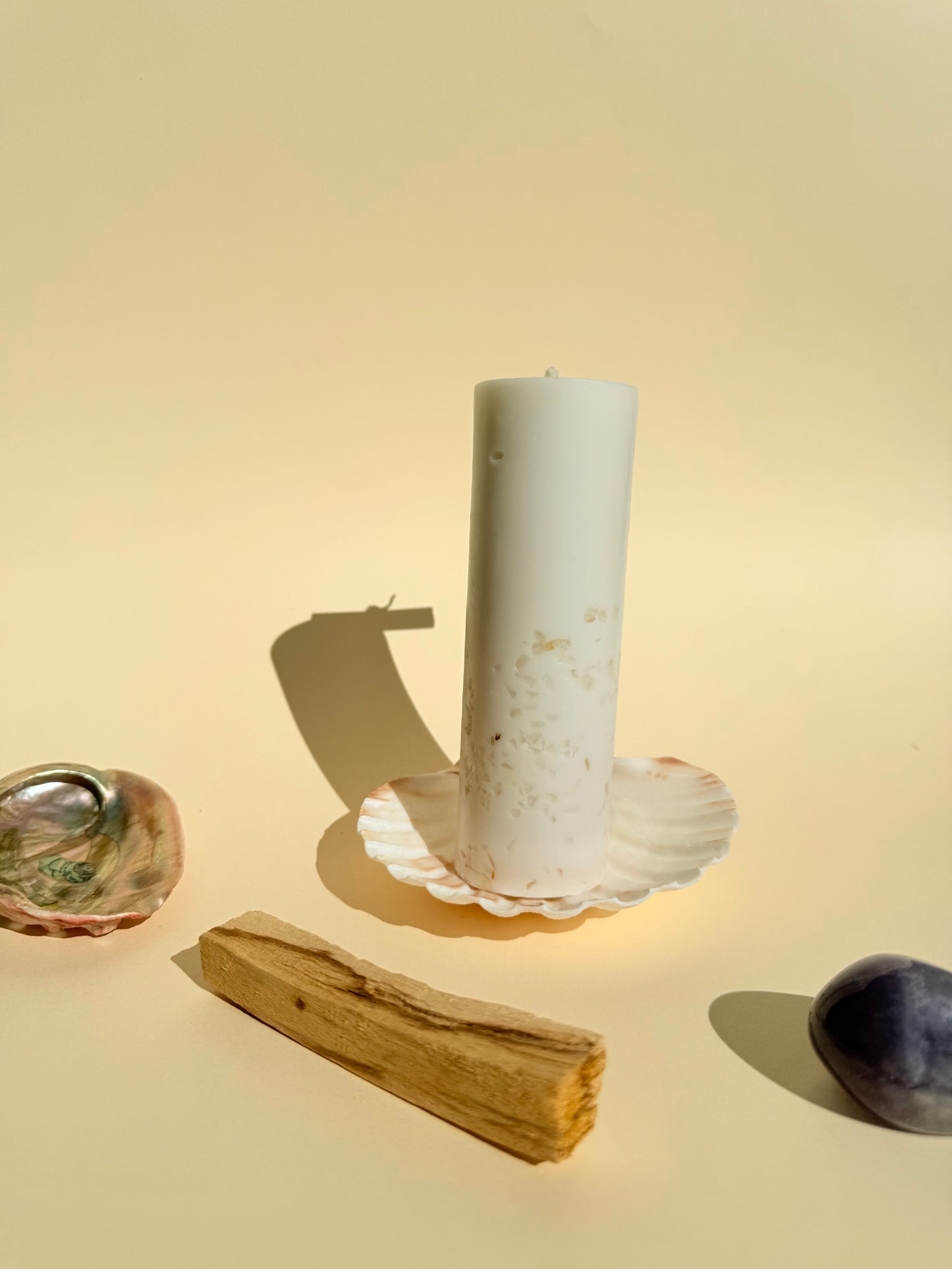 VELA RITUALIZADA CUARZO BLANCO - Limpieza energética