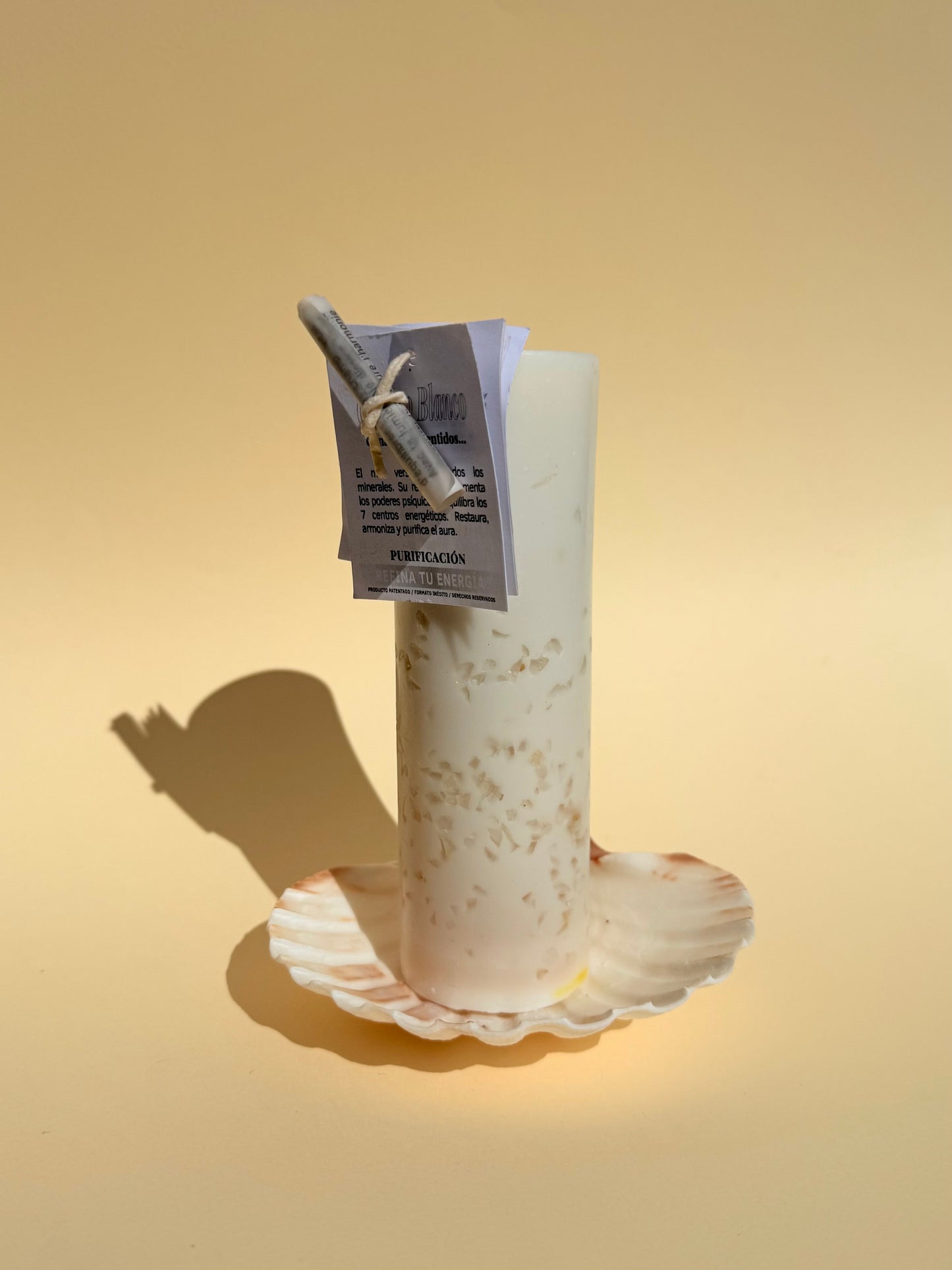 VELA RITUALIZADA CUARZO BLANCO - Limpieza energética