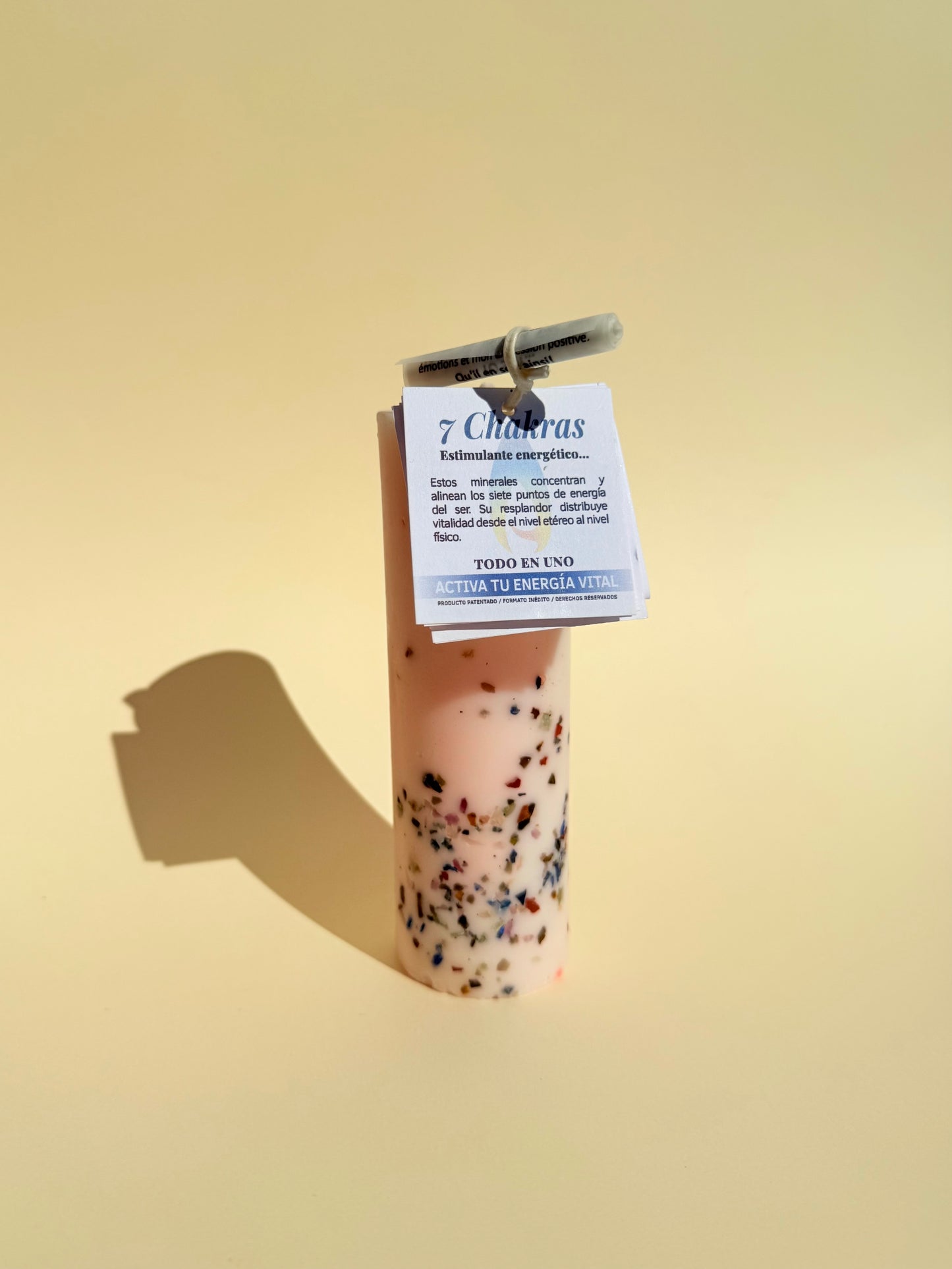 VELA RITUALIZADA CUARZOS 7 CHAKRAS - Meditación y Equilibrio