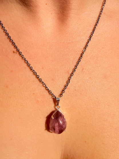 COLGANTE AMATISTA - LIMPIEZA ENERGÉTICA Y PURIFICACIÓN