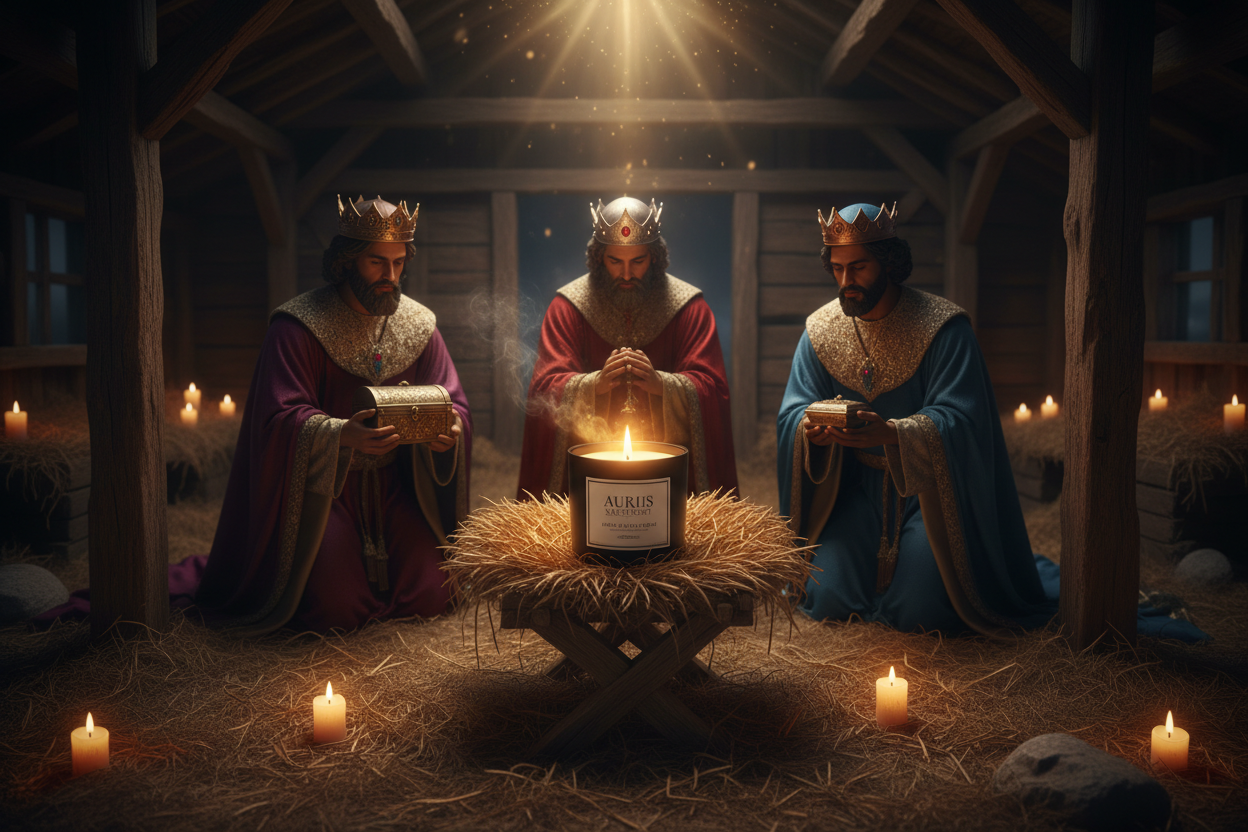 ME GUSTA PERO HAS HECHO 4 REYES Y SON TRES MELCHOR GASPAR Y BALTASAR Y LUEGO LA VELA NO HAS HECHO LA VELA SANCTUARY DE AURIUS ES UN VASO NEGRO CON ETIQUETA QUE PONGA AURIUS SANCTUARY CALMA Y PAZ INTERIOR