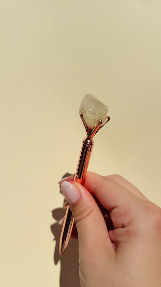 BOLÍGRAFO CITRINO JOURNALING | Manifestación y Abundancia