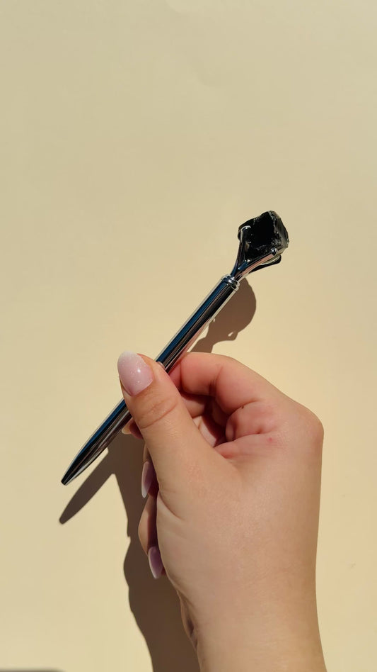 BOLÍGRAFO OBSIDIANA JOURNALING | Protección y poder personal